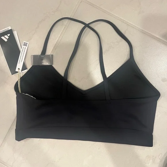 Adidas Women's Light Support Training Bra size M black color - Picture 2 of 4